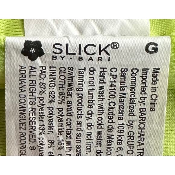 EUC! SLICK By BARI Women’s Sz L (US) Sz G (Mexico) One Piece SEXY Swimsuit, K576 - Picture 15 of 16